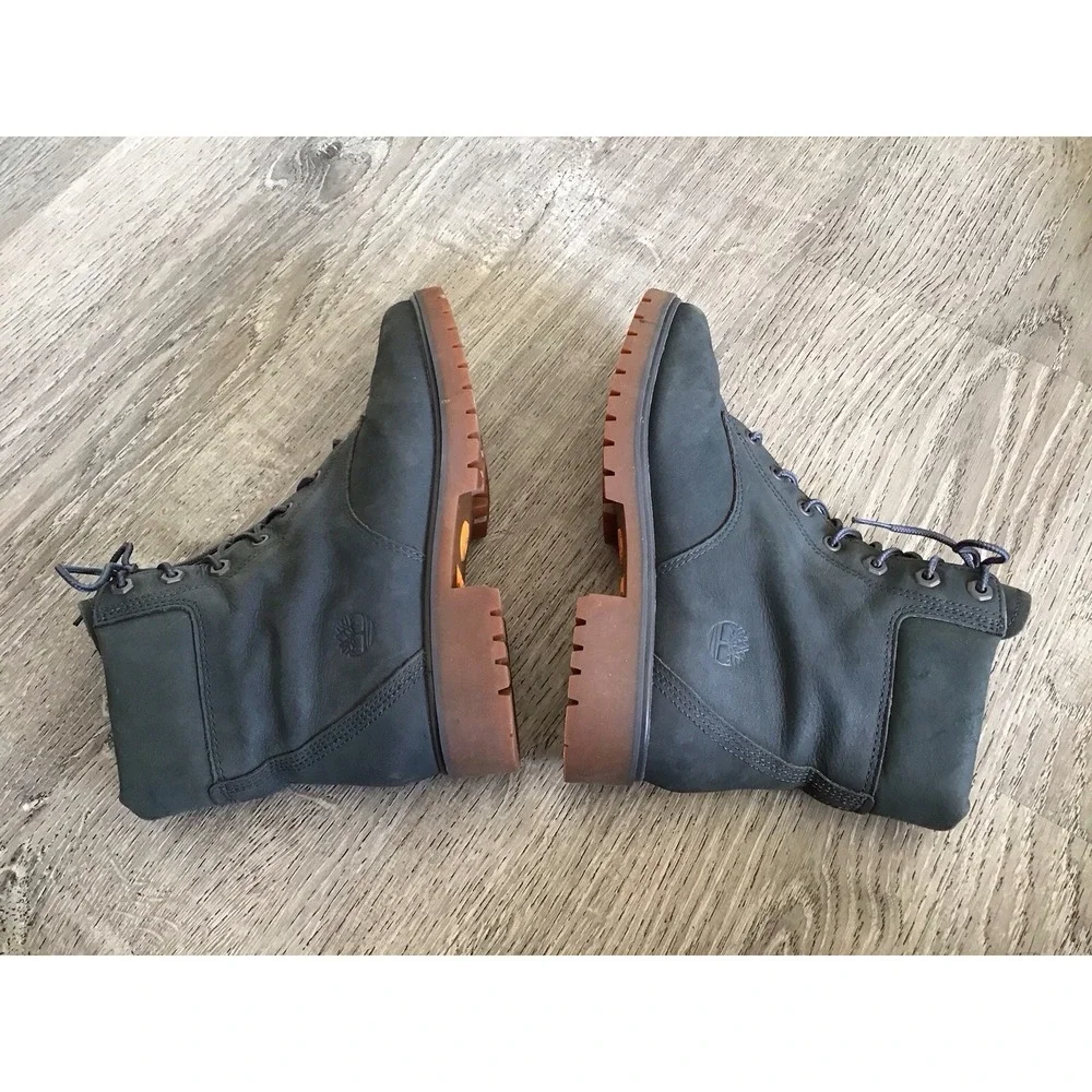 Timberland Womens Size 7 Ankle Boots Nellie Double Waterproof Gray Booties A5819